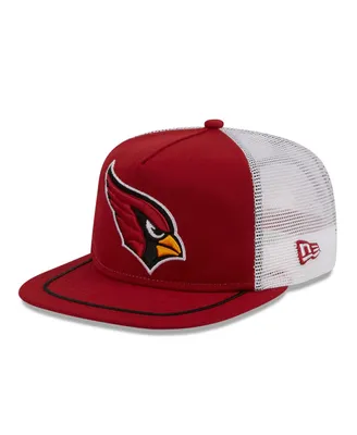 Men's New Era Cardinal, White Arizona Cardinals Original Classic Golfer Adjustable Hat