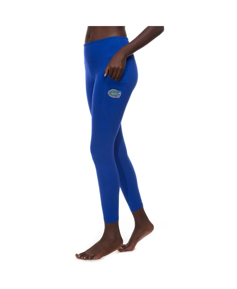 Women's Royal Florida Gators 7/8 Mixed Media Pocket iLeggings