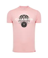 Men's and Women's Sportiqe Pink Inter Miami Cf 2023 Leagues Cup Champions Comfy Tri-Blend T-shirt