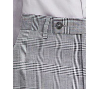 Dkny Men's Modern-Fit Black & White Plaid Suit Separate Pants