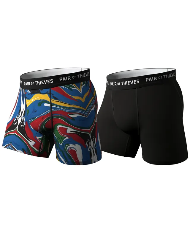 Pair of Thieves Rfe Superfit 2-pk. Logo Waistband 5 Boxer Briefs in Blue  for Men