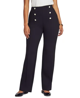 Anne Klein Petite High Rise Wide Leg Pull-On Pants