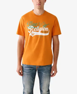 True Religion Men's Short Sleeve Relaxed Old Skool T-shirt