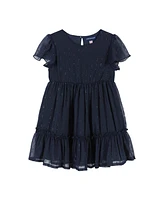 Andy & Evan Toddler Girls Toddler/Child Navy Holiday Dress