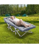Sugift 2-Piece Folding Bed Camping Cots with Removable Cotton Mattress (2 in a set), 500 lbs