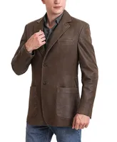 Bgsd Men Luke 2-Button Distressed Leather Blazer