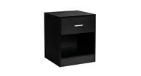 Modern Nightstand with Storage Drawer and Cabinet