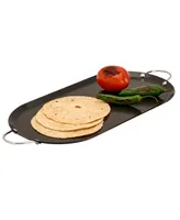 Infuse Latin Aluminum 15.75" x 7.75" Oval Comal