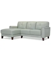 Ashlinn Pastel Leather Sectional Collection Created For Macys