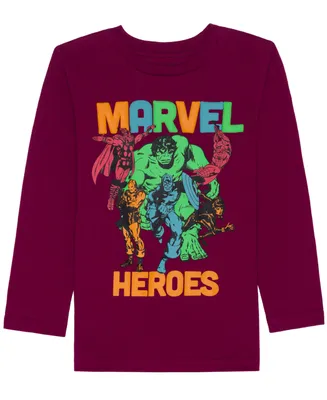 Hybrid Toddler Boys Marvel Avengers Long Sleeve T-shirt