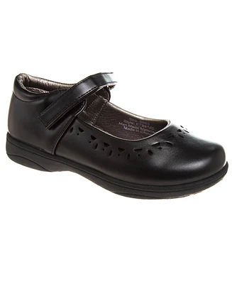 French Toast Big Girls School Hook and Loop Closure Shoes