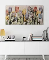 Empire Art Direct "Tulipscape" Fine Radiographic Photography Giclee Printed Directly on Hand Finished Ash Wood Wall Art, 48" x 24" x 1.5" - Multi