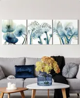 Empire Art Direct Unfocused Beauty 1 2 3 Frameless Free Floating Tempered Glass Panel Graphic Wall Art, 24" x 24" x 0.2" Each