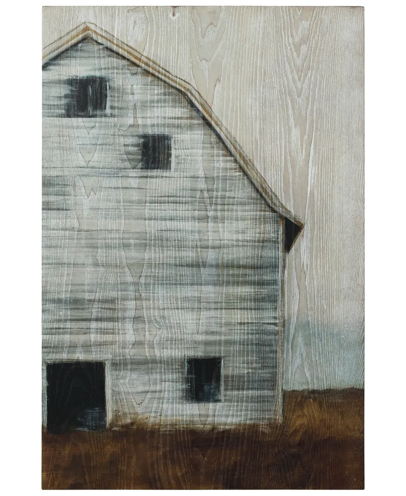 Empire Art Direct "Abandoned Barn I" Fine Giclee Printed Directly on Hand Finished Ash Wood Wall Art, 36" x 24" x 1.5"