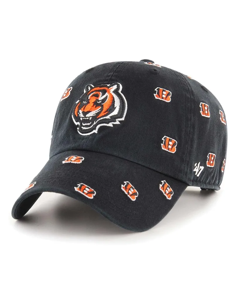 Women's '47 White Cincinnati Bengals Confetti Clean Up Adjustable Hat