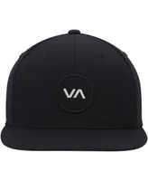 Men's Rvca Black Va Patch Snapback Hat