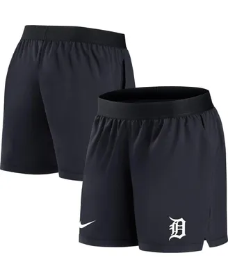 Women's Nike Navy Detroit Tigers Authentic Collection Flex Vent Max Performance Shorts