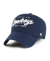 Women's '47 Brand Navy Dallas Cowboys Sidney Clean Up Adjustable Hat