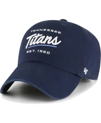 Women's '47 Brand Navy Tennessee Titans Sidney Clean Up Adjustable Hat