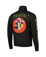 Men's Freeze Max Black Looney Tunes Full-Zip Track Jacket