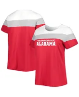 Women's Crimson Alabama Tide Plus Split Body T-shirt