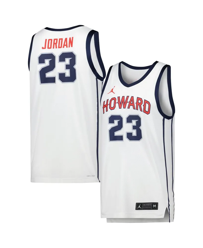 Men's Jordan Brand #8 Navy Georgetown Hoyas Team Replica Basketball Jersey