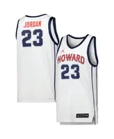 Men's Jordan Michael White Howard Bison Replica Basketball Jersey