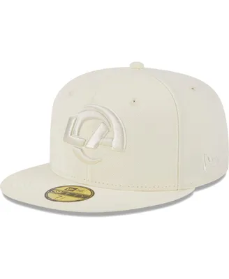 Men's New Era Cream Los Angeles Rams Color Pack 59FIFTY Fitted Hat