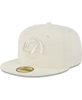 Men's New Era Cream Los Angeles Rams Color Pack 59FIFTY Fitted Hat