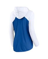 Women's Fanatics Royal, White Los Angeles Dodgers Forever Fan Full-Zip Hoodie Jacket