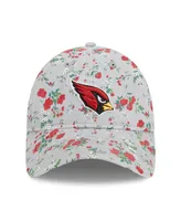 Women's New Era Gray Arizona Cardinals Bouquet 9TWENTY Adjustable Hat