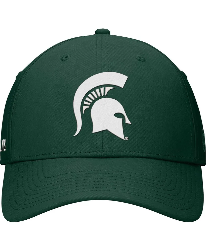 Men's Top of the World Green Michigan State Spartans Deluxe Flex Hat