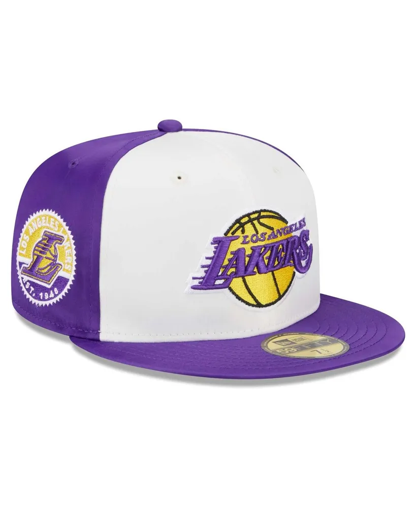 Men's New Era Purple Los Angeles Lakers Vice 59FIFTY Fitted Hat