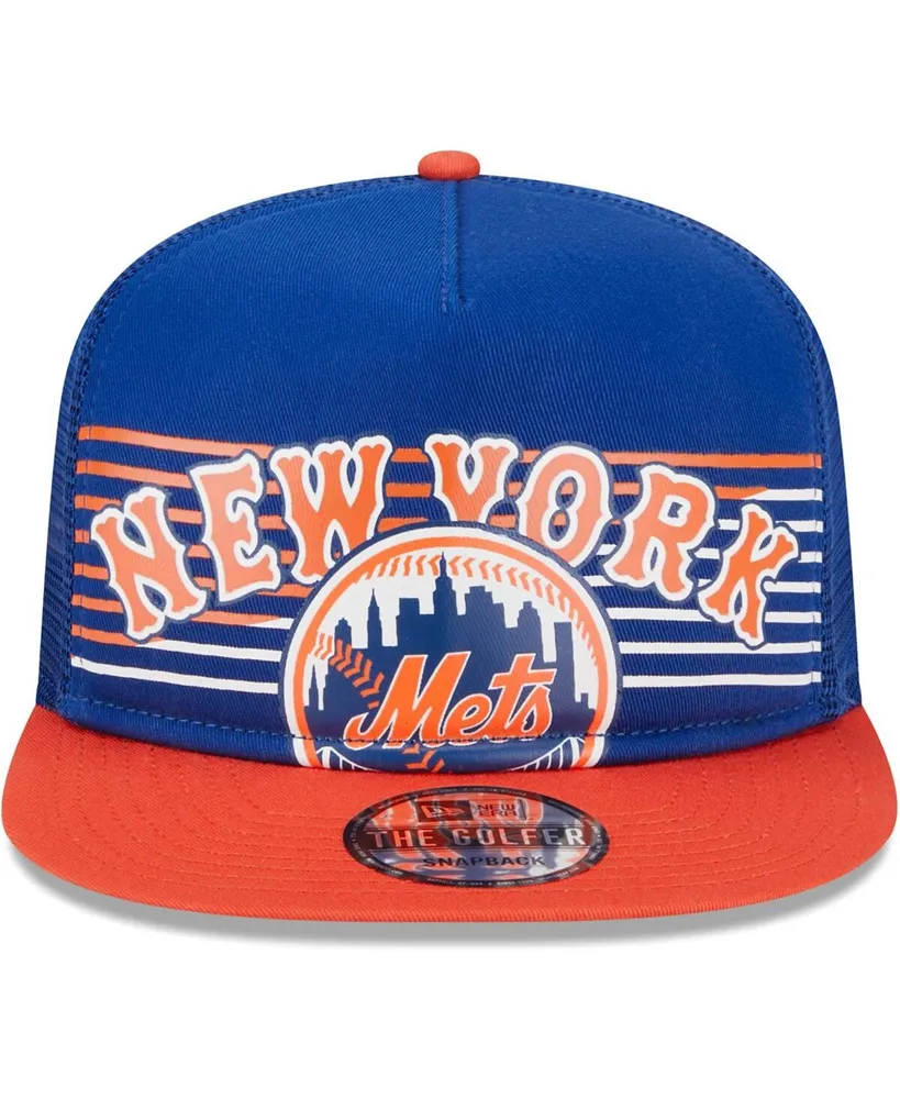 Men's New Era Royal New York Mets Speed Golfer Trucker Snapback Hat