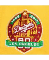 Men's Mitchell & Ness Yellow, Green Los Angeles Dodgers Hometown Snapback Hat