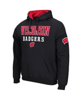 Men's Colosseum Wisconsin Badgers Sunrise Pullover Hoodie