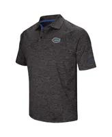 Men's Colosseum Black Florida Gators Big and Tall Down Swing Polo Shirt