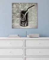 Empire Art Direct "Sip Cc" Reverse Printed Tempered Glass with Silver-Tone Leaf, 24" x 24" x 0.2"