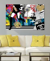 Empire Art Direct "Glamour" Frameless Free Floating Tempered Glass Panel Graphic Wall Art, 32" x 48" x 0.2" - Multi