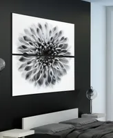 Empire Art Direct "Dahlia Ab" Frameless Free Floating Tempered Glass Panel Graphic Wall Art Set of 2, 72" x 36" x 0.2" Each