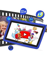 Linsay New 7" Kids Wi-Fi Tablet Pc 64GB New Android 13 with Kid Defender Case