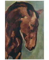 Empire Art Direct "Thoroughbred- Horse Portrait" Fine Giclee Printed Directly on Hand Finished Ash Wood Wall Art, 36" x 24" x 1.5"