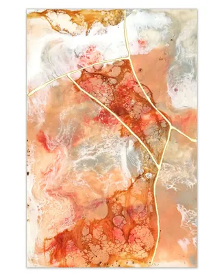 Empire Art Direct "Coral Lace I" Frameless Free Floating Tempered Glass Panel Graphic Wall Art, 48" x 32" x 0.2"