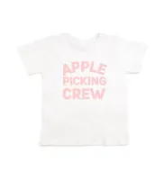 Sweet Wink Toddler Girls Apple Picking Crew Short Sleeve T-Shirt