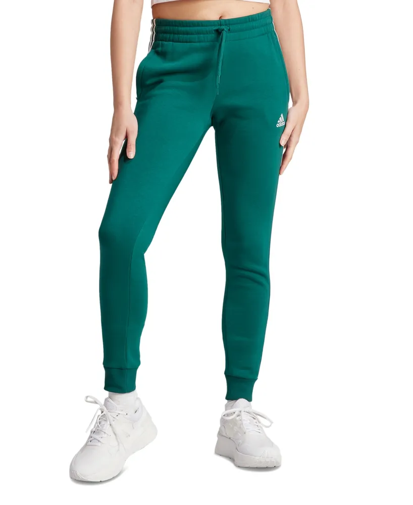 adidas Plus Size Fleece Hoodie & 3-Stripe Fleece Jogger Pants - Macy's