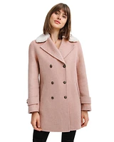 Belle & Bloom Women's Liberty Sherpa Collar Wool Blend Coat