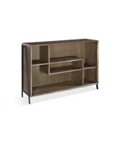 Finch 42" Wood and Metal Accent Bookcase