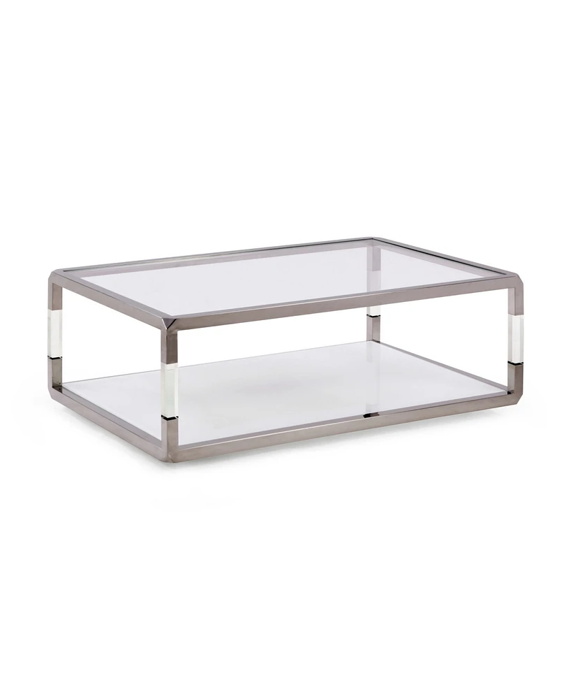 Jasper 48" Glass Coffee Table