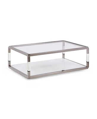 Jasper 48" Glass Coffee Table