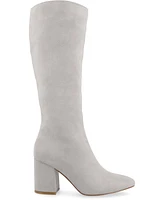 Journee Collection Women's Ameylia Wide Width Calf Block Heel Knee High Boots